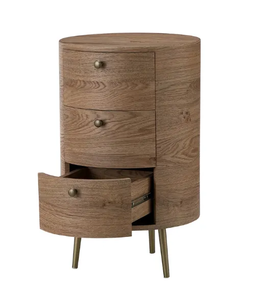 Etta Round Boho End Table
